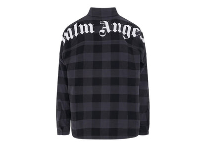 Palm Angels Curved Logo Shirt Black/Grey