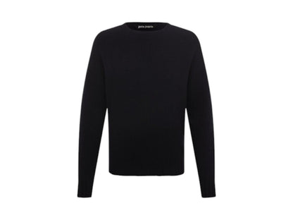 Palm Angels Curved Logo Sweater Navy/Blue/White