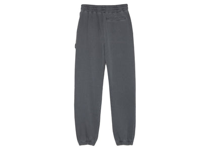 Palm Angels Curved Logo Sweatpants Black White