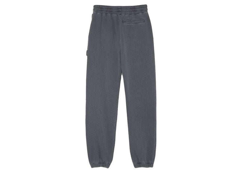 Palm Angels Curved Logo Sweatpants Black White
