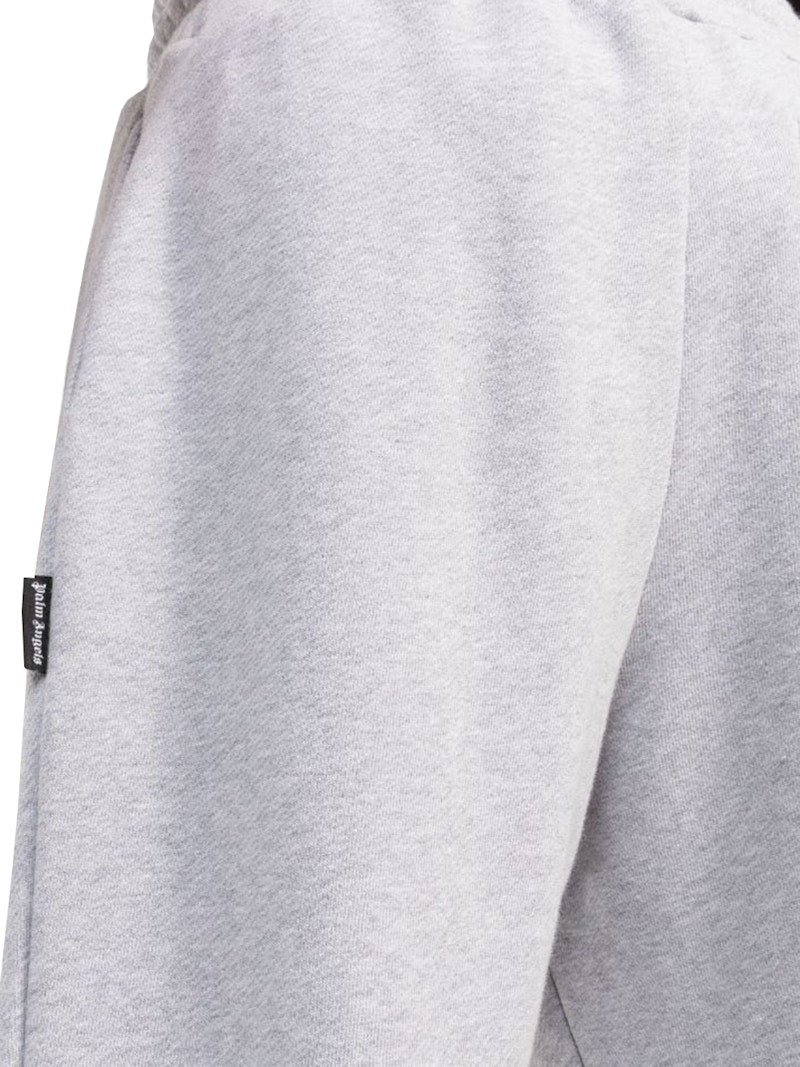 Palm Angels Curved Logo Sweatpants Grey/Black