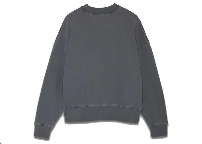 Palm Angels Curved Logo Sweatshirt Black/White