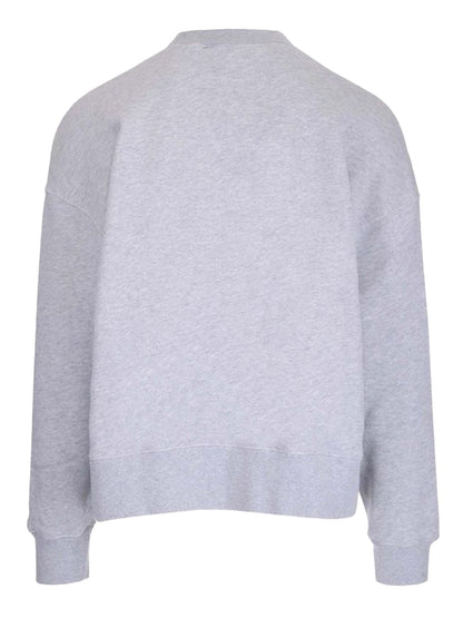 Palm Angels Curved Logo Sweatshirt Grey/Black