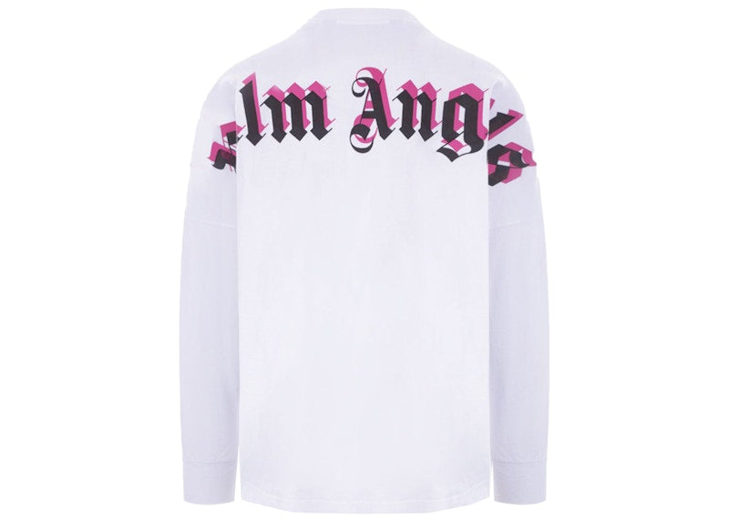 Palm Angels Double Logo Print T-shirt White