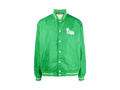 Palm Angels Douby Light Varsity Jacket Green
