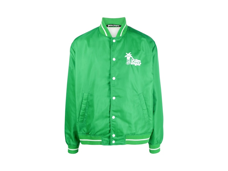 Palm Angels Douby Light Varsity Jacket Green