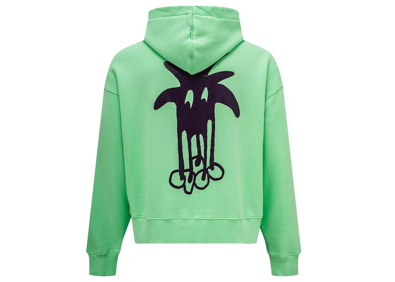 Palm Angels Douby Logo Hoodie Green