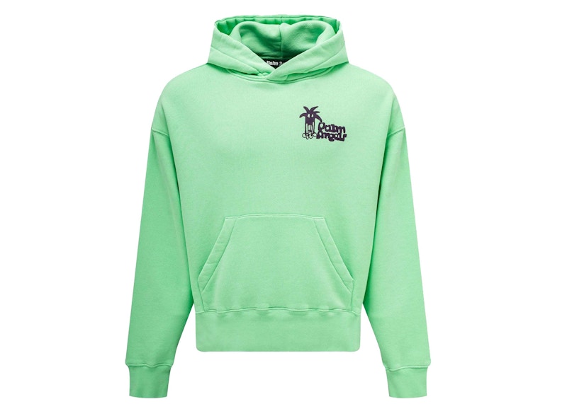 Palm Angels Douby Logo Hoodie Green