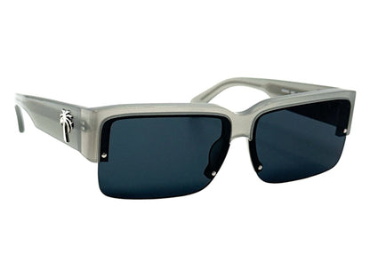 Palm Angels Drain Sunglasses Grey Dark Grey (PERI053S24PLA0010907)