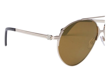 Palm Angels Elkton Gold Sunglasses Gold Gold (PERI060S24MET0017676)