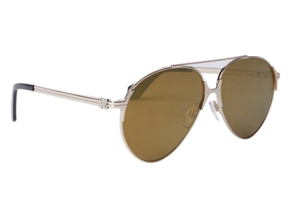 Palm Angels Elkton Gold Sunglasses Gold Gold (PERI060S24MET0017676)