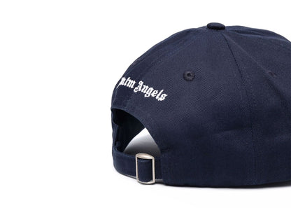 Palm Angels Embroidered Logo Cap Navy White