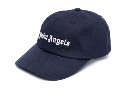 Palm Angels Embroidered Logo Cap Navy White