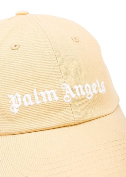 Palm Angels Embroidered Logo Cap Yellow