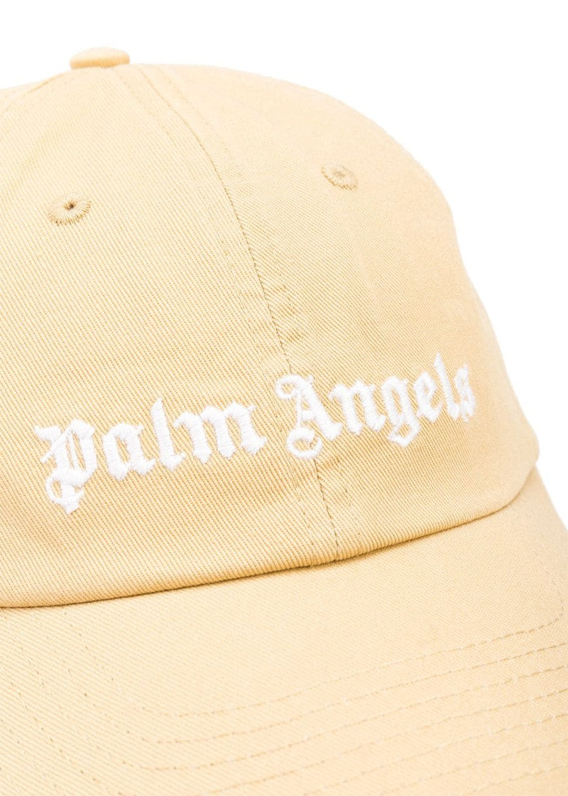 Palm Angels Embroidered Logo Cap Yellow