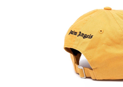 Palm Angels Embroidered Logo Cap Yellow Black