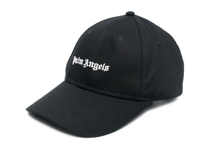 Palm Angels Embroidered Logo Snapback Cap Black/White
