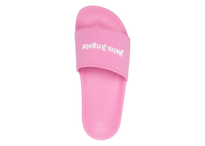 Palm Angels Essential Logo Pool Slides Fuchsia Fluo (Women's)