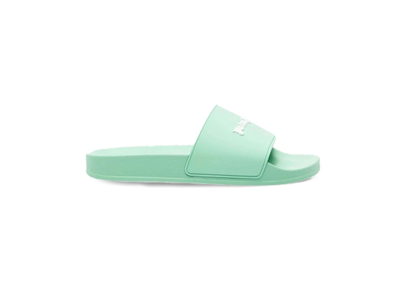 Palm Angels Essential Logo Slides Light Green