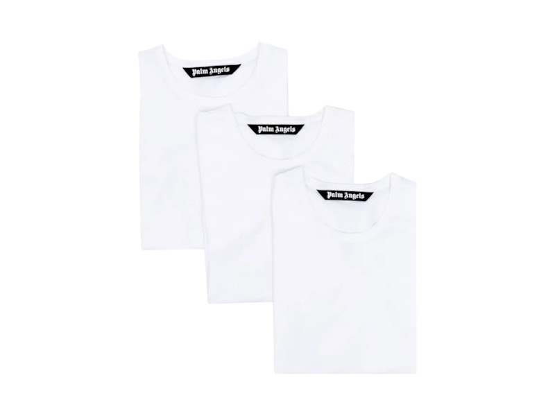 Palm Angels Essential Tripack T-shirt White
