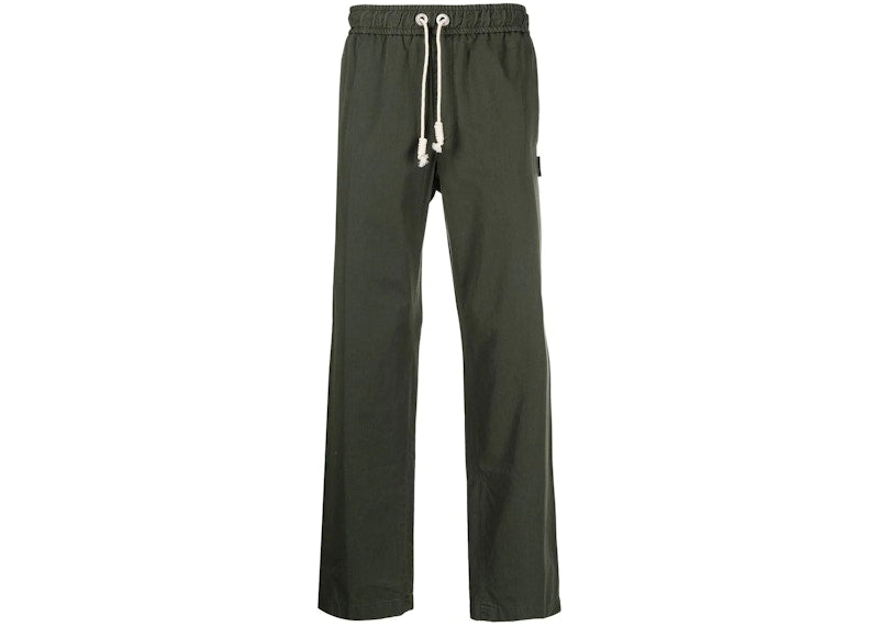 Palm Angels Exodus Side Stripe Track Pants Military Green