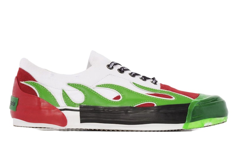 Palm Angels Flame Low Top Green Red