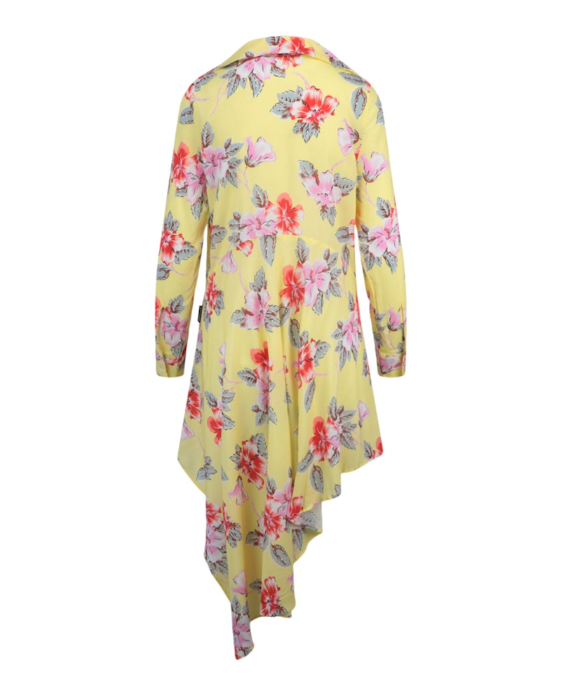 Palm Angels Floral Printed Asymmetric Hem Dress Multi