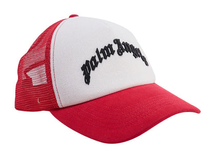 Palm Angels Frontal Logo Mens Visor Red