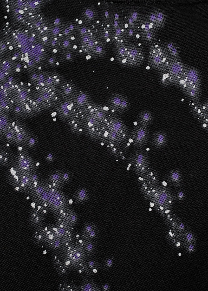 Palm Angels Galaxy Glittered Sweatshirt Black Multi