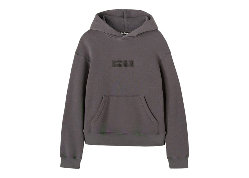 Palm Angels Garment Dye Box Logo Hoodie Black/White