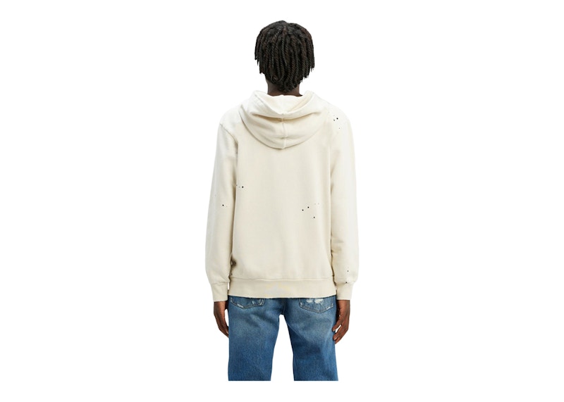 Palm Angels Garment Dye Sunset Palm Hoodie Off White/Black