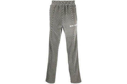 Palm Angels Geometric Straight Leg Side Stripe Pants Black/Beige