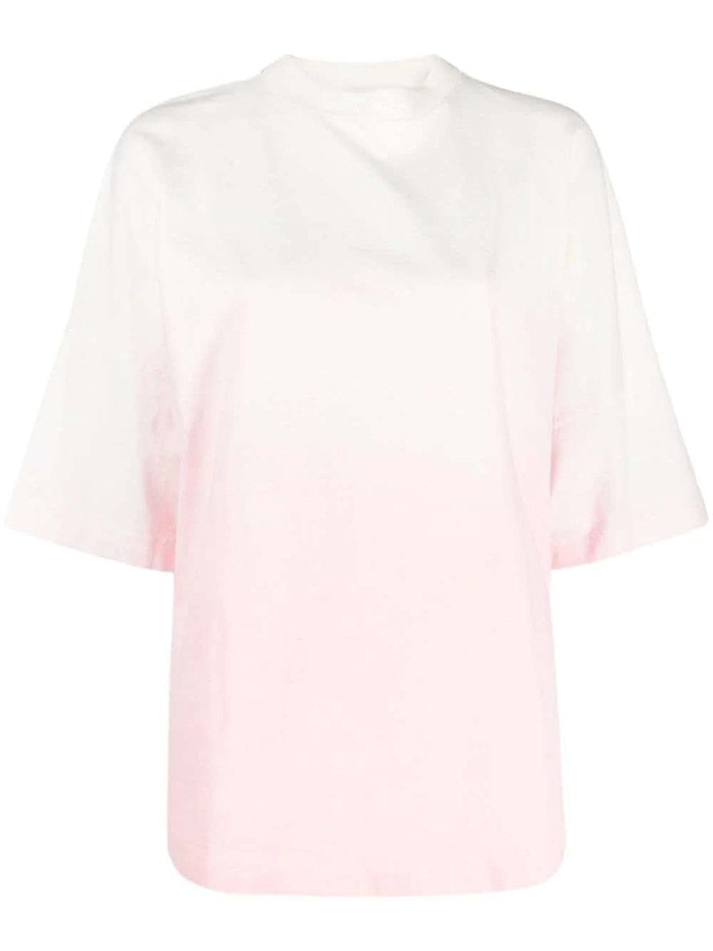 Palm Angels Gradient Overlogo Tee Coral/White
