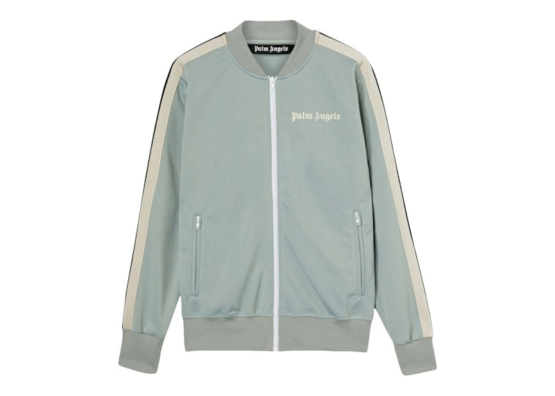 Palm Angels Grey Track Jacket Grey/Off White