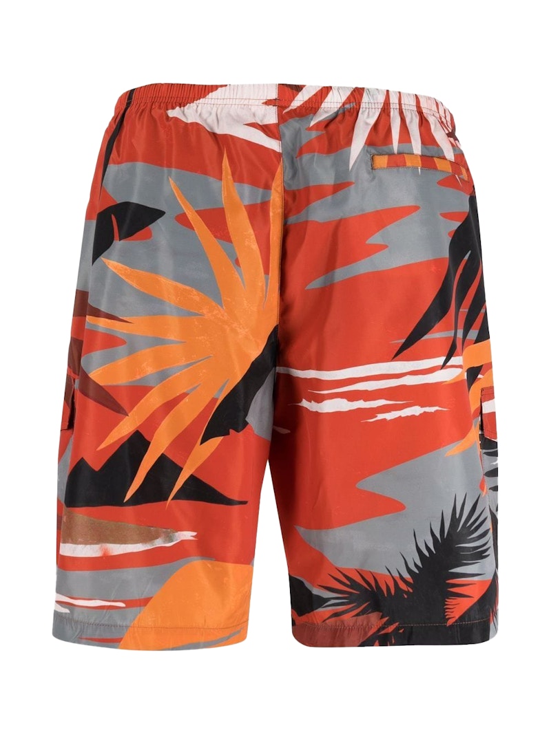 Palm Angels Hawaii Swim Shorts Red/Multi