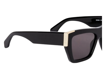 Palm Angels Hollywood Sunglasses Black Dark Grey Hollywood (PERI099F24PLA0011007)