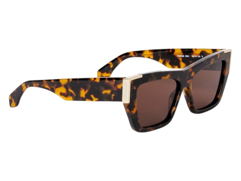 Palm Angels Hollywood Sunglasses Havana Brown Hollywood Havana (PERI099F24PLA0016064)