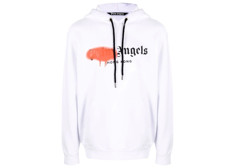 Palm Angels Hong Kong Sprayed Logo Sweatshirt White