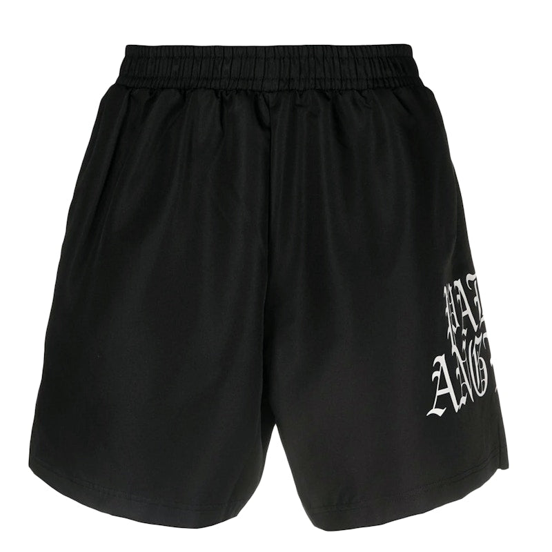 Palm Angels Hue Dothic Logo Shorts Black