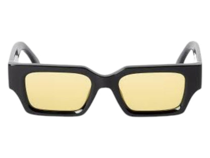 Palm Angels Hyde Sunglasses Black Yellow Hyde Black (PERI086F24PLA0011018)