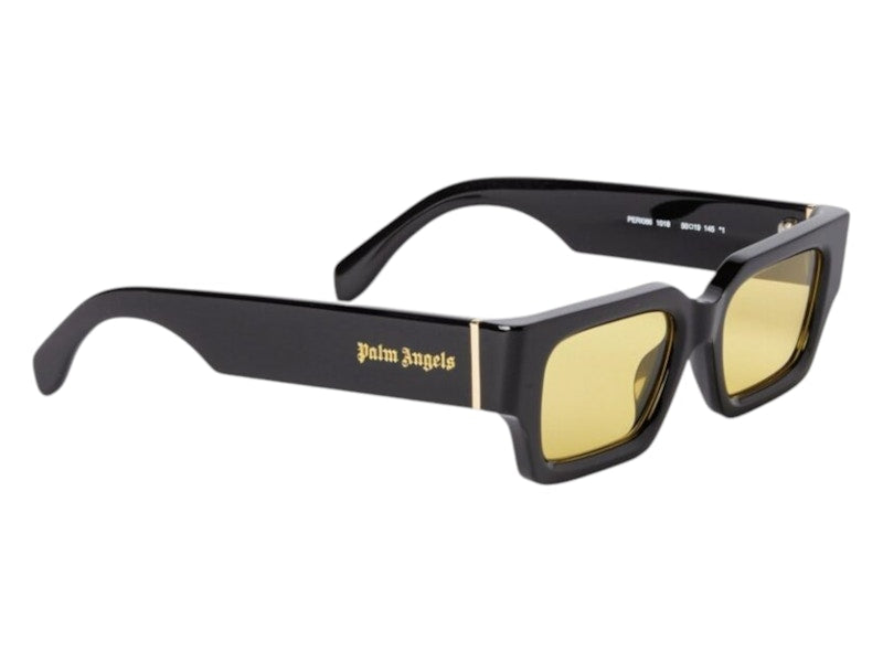 Palm Angels Hyde Sunglasses Black Yellow Hyde Black (PERI086F24PLA0011018)