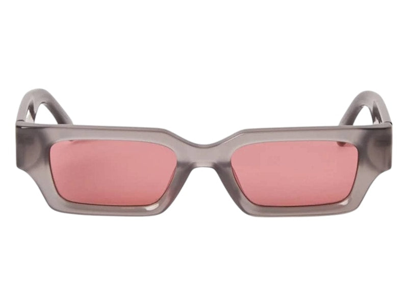 Palm Angels Hyde Sunglasses Trasparent Gray Peach Orange (PERI086F24PLA0010921)