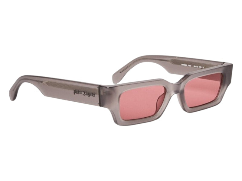 Palm Angels Hyde Sunglasses Trasparent Gray Peach Orange (PERI086F24PLA0010921)