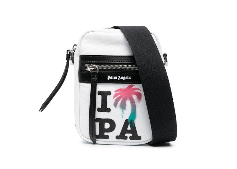 Palm Angels I Love PA Crossbody Bag White/Black/Multi