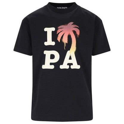 Palm Angels I Love PA Logo T-Shirt Black