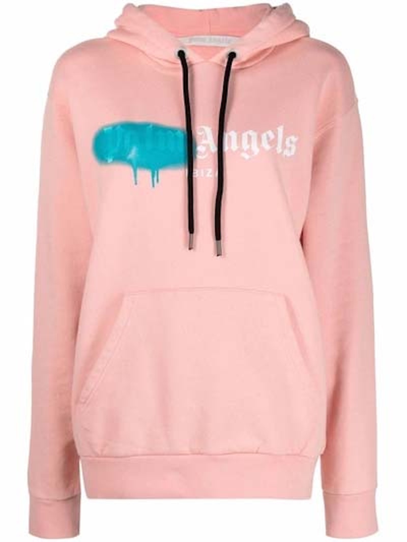 Palm Angels Ibiza Sprayed Hoodie Salmon