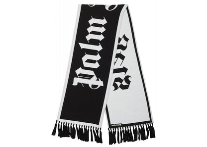 Palm Angels Jacquard Logo Scarf Black/White