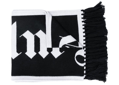 Palm Angels Jacquard Logo Scarf Black/White