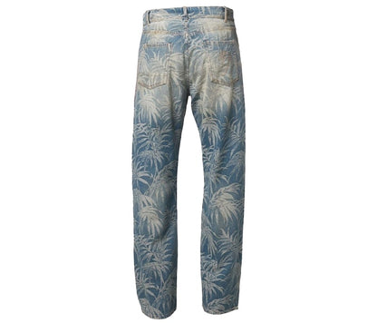Palm Angels Jungle Straight Fit Jeans Blue