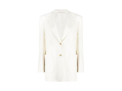 Palm Angels Knit Tape Blazer White